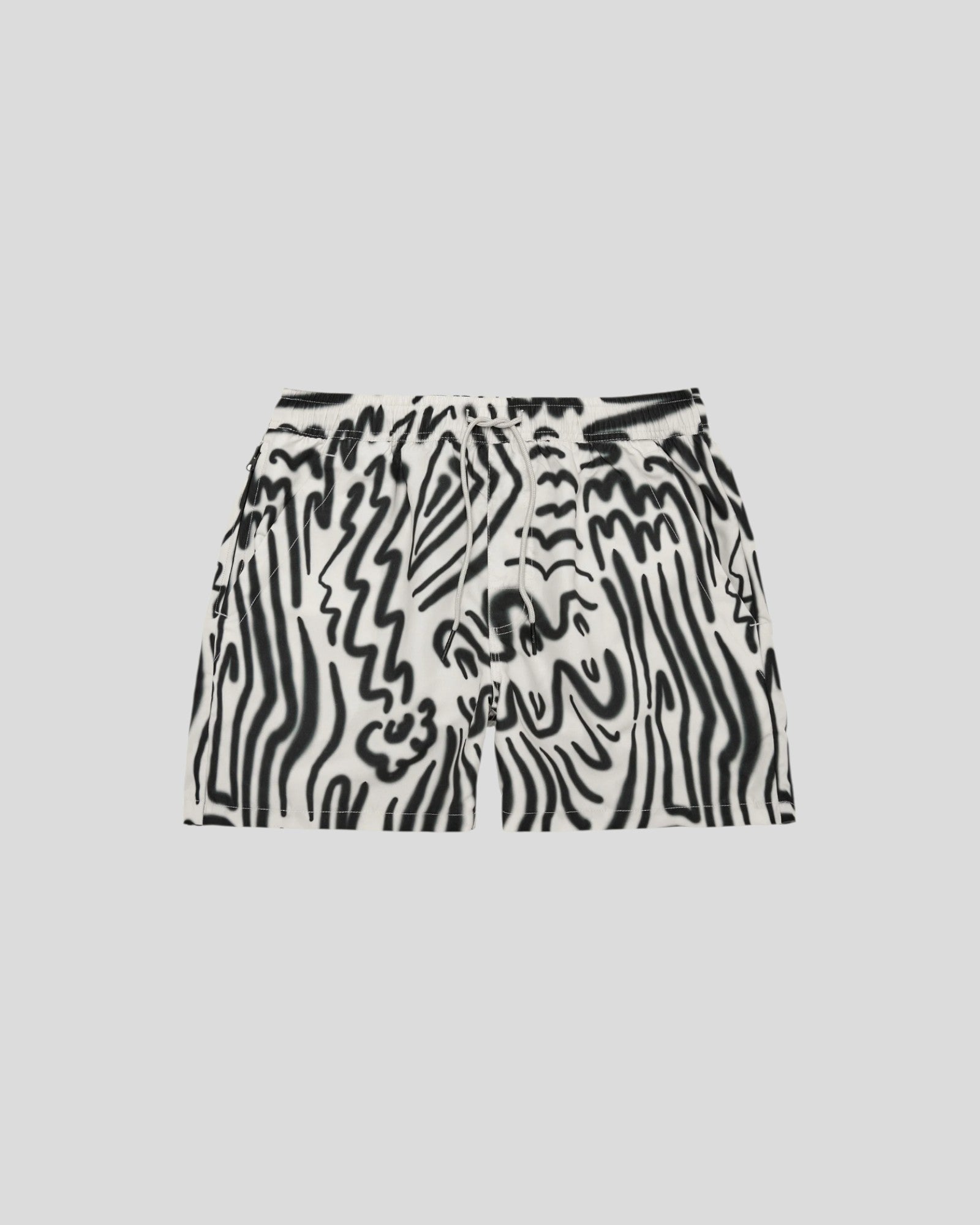 OAS || Aerosol Swim Short - Black/ White OAS Compagny