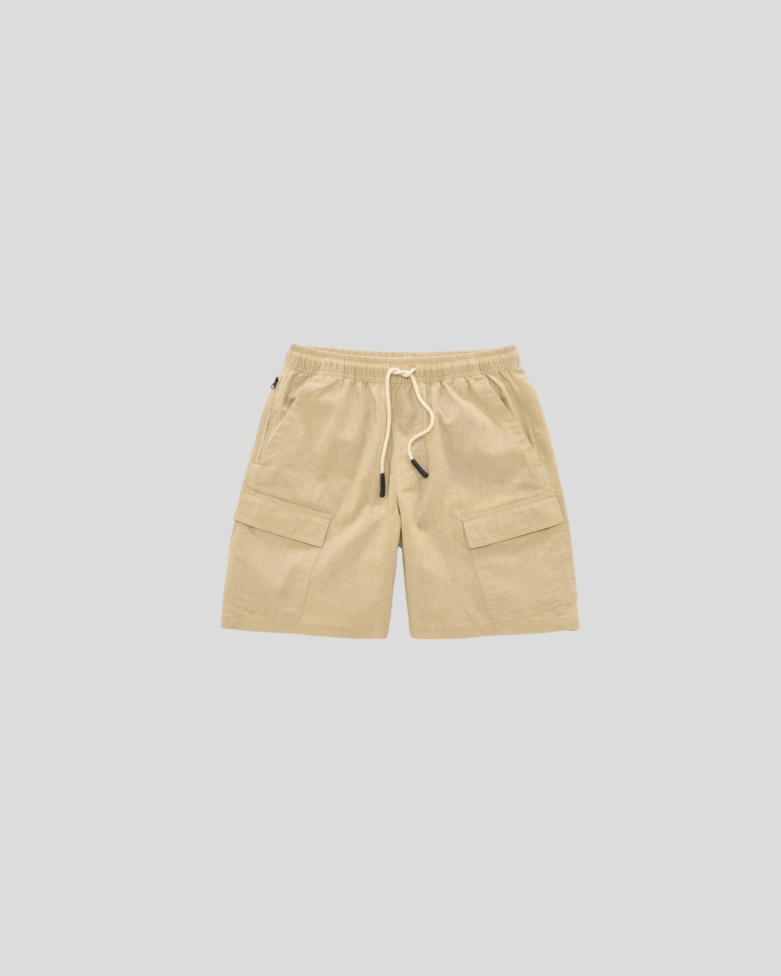 OAS || Cargo Linen Shorts - Beige