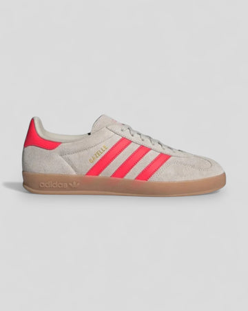 Adidas || Gazelle Indoor - Beige / Lucid Red / Cloud White - M' Adidas