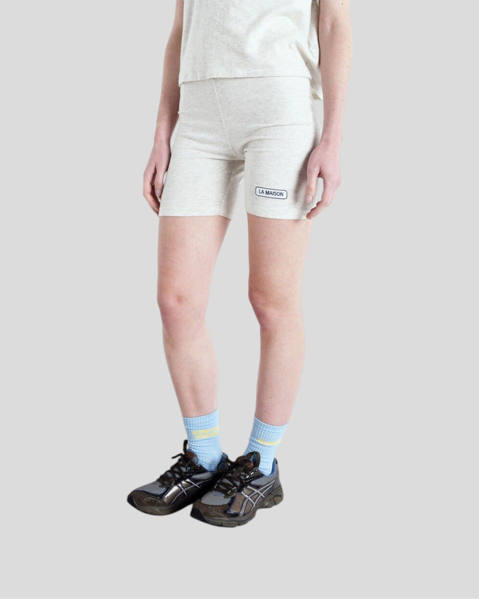 American Vintage ||Short femme Ypawood - Gris Chiné American Vintage