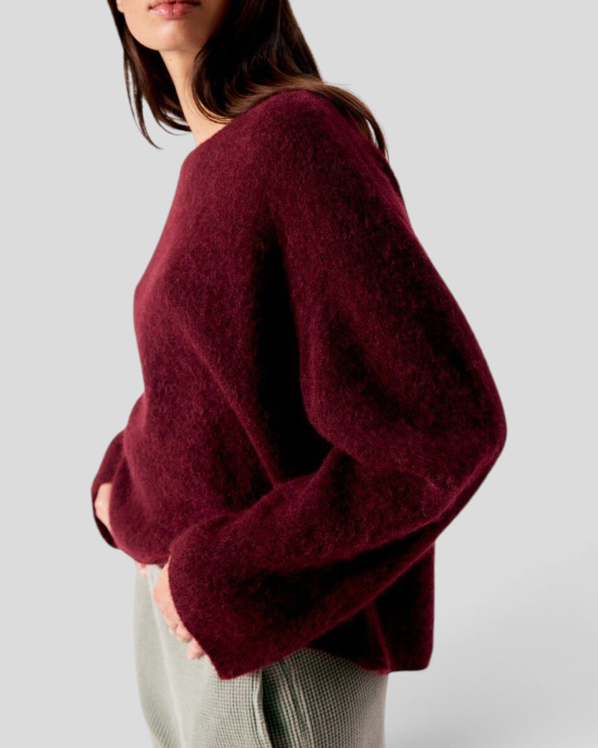 American Vintage ||  Vitow Pull - Grenat Chine American Vintage