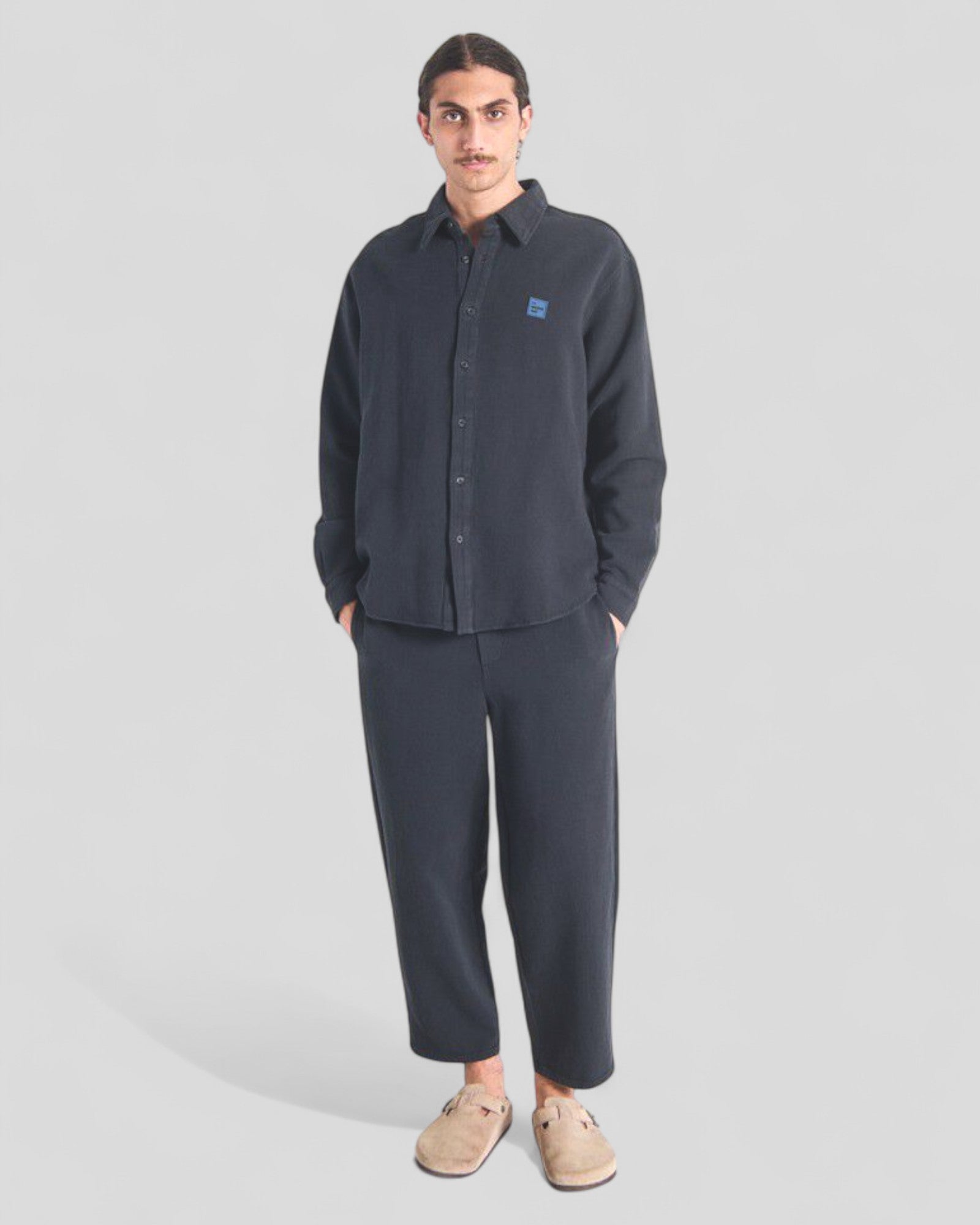 American Vintage || Pantalon Afaz Homme - Carbone Vintage American Vintage