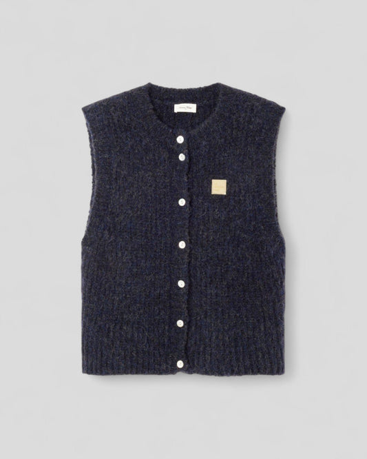 American Vintage || East Gilet - Navy Mouline American Vintage