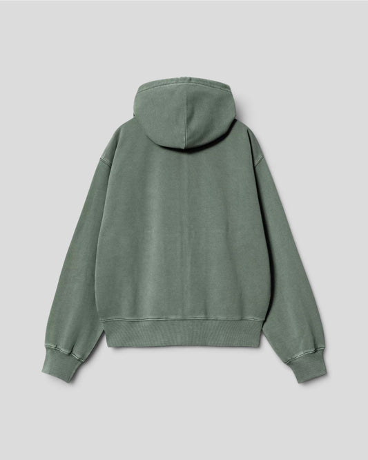Carhartt || W' Hooded Nelson Jacket - Dark Scarab Garment Dyed Carhartt