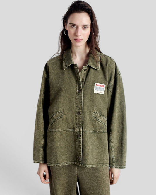 American Vintage || Uzatown Veste Ample - Olive American Vintage