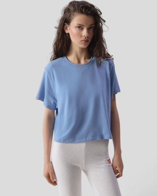 American Vintage || Ypawood T-shirt - Bleu Chine