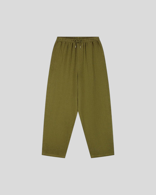 Arte || Linen Pants - Green - M' Arte