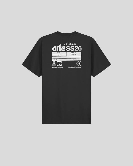 Arte || Ss26 Back T-Shirt - Black - M’ Arte
