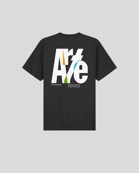 Arte || Big Logo Back T-Shirt - Black - M’ Arte