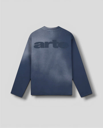 Arte || Stencil Sunfade Longsleeve - Navy - M' Arte