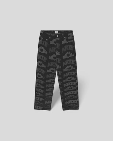 Arte || Heart Printed Pant - Black M"