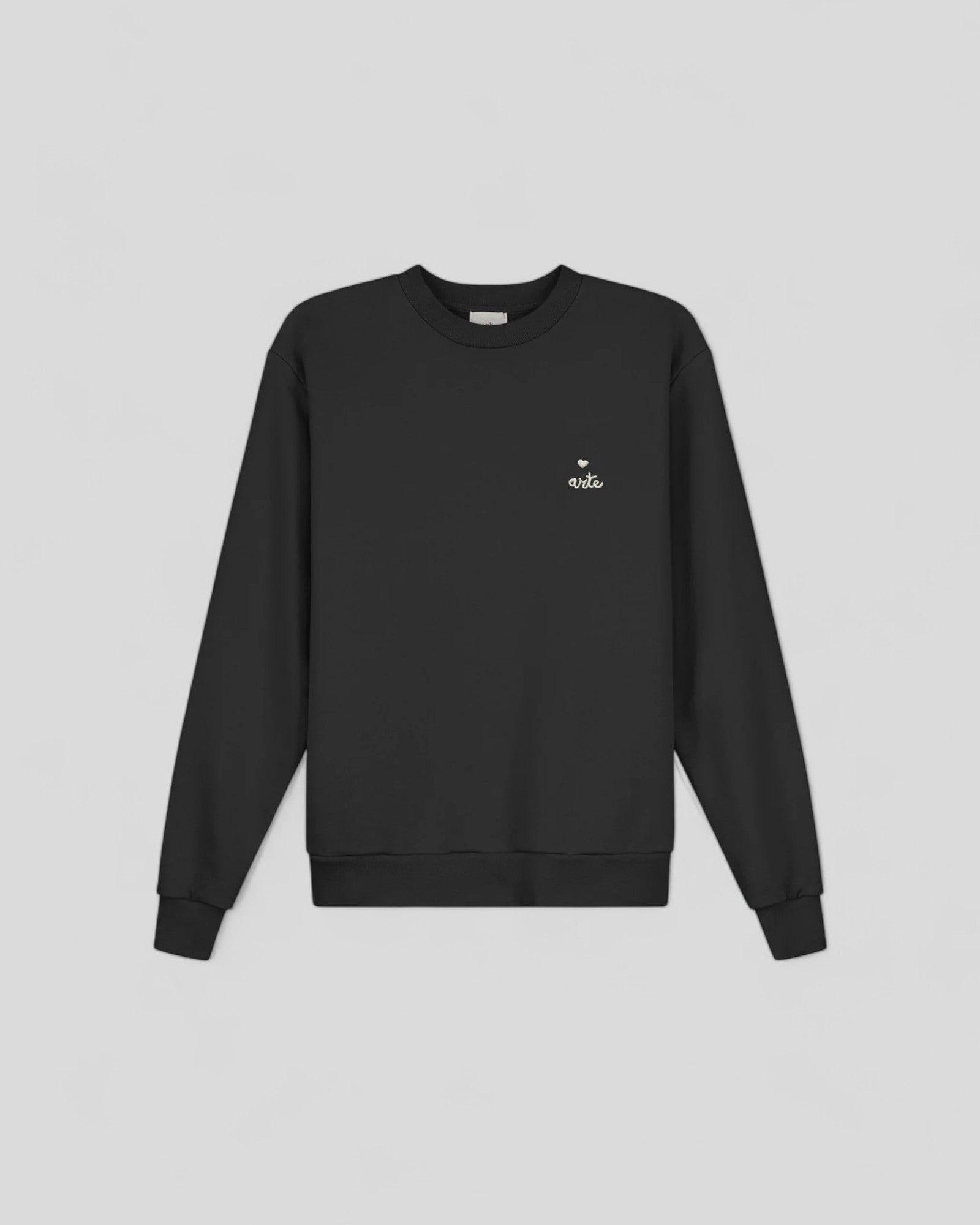 Arte || Heart Crewneck - Black M"