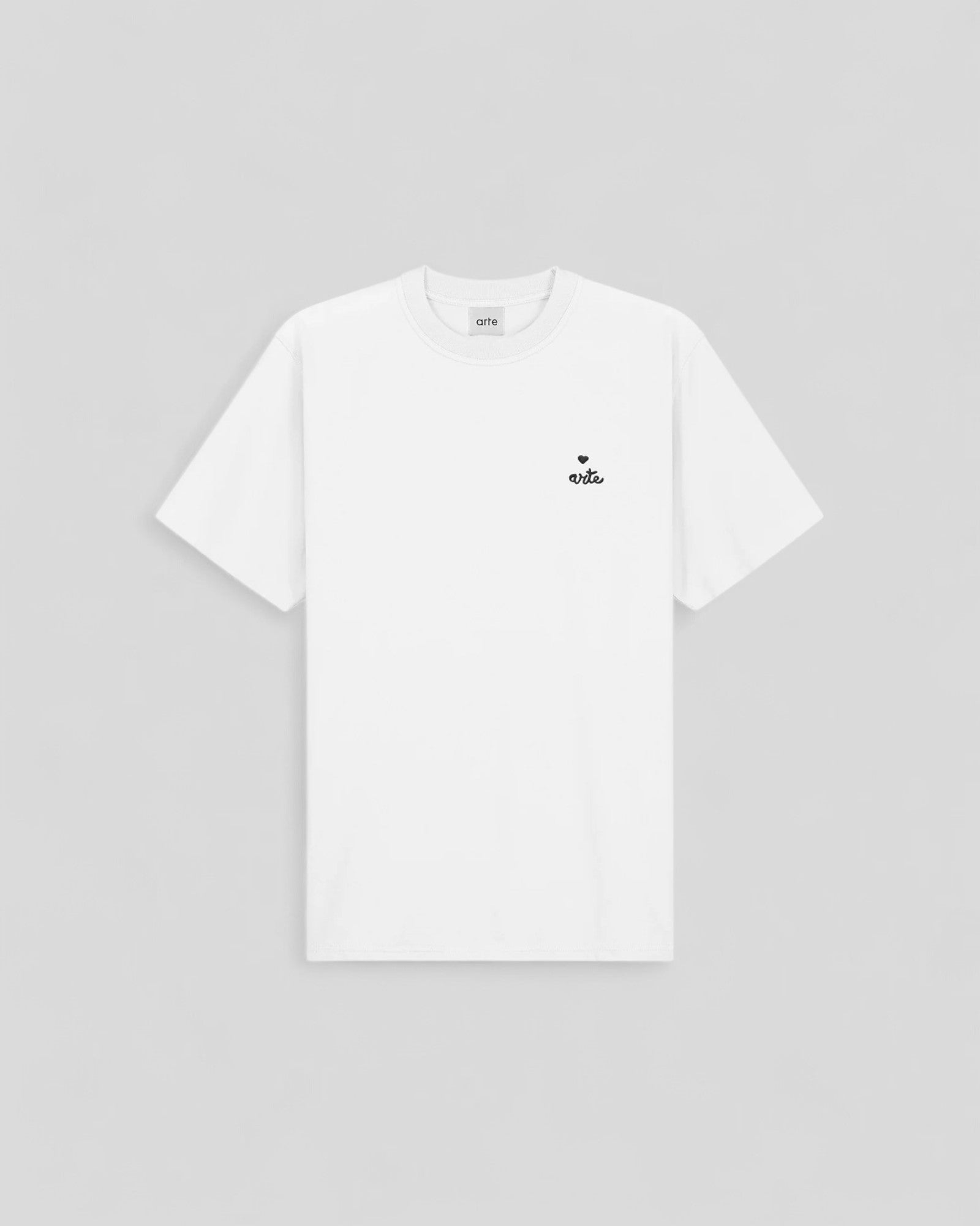 Arte || Heart Logo T-Shirt - White M"