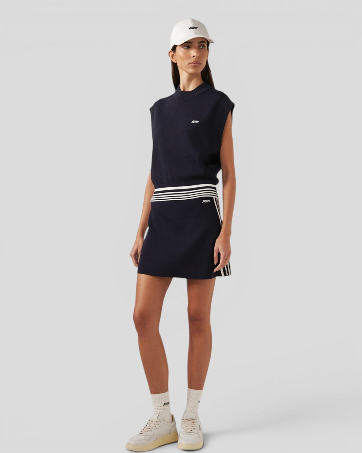 Autry || Skirt Main Wom - Knit Blue Autry