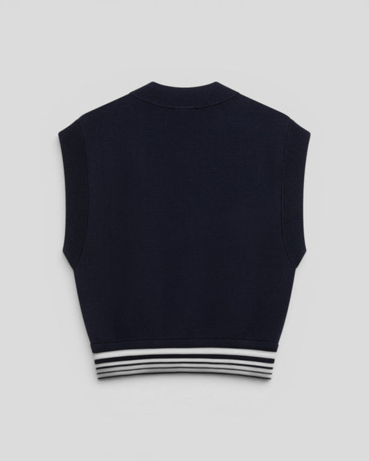 Autry || Vest Main Wom - Knit Blue Autry