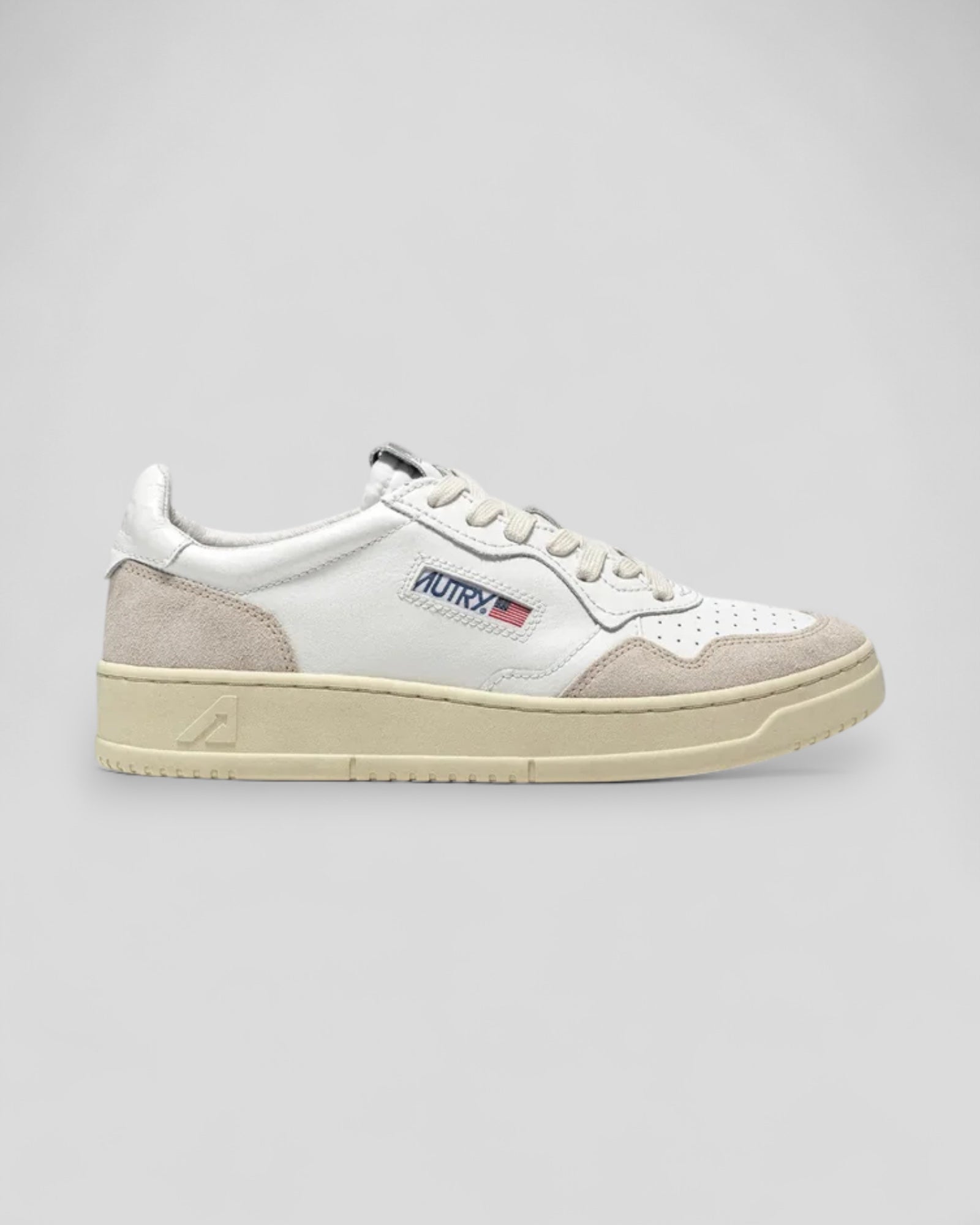 Autry || W' Medalist - LS33 - Leat/Suede White Autry