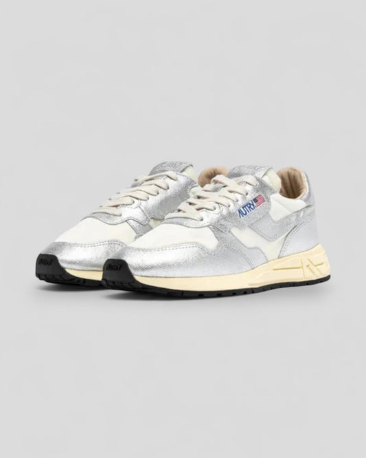 Autry || Reelwind Low Wom - AN01 White / Silver Autry