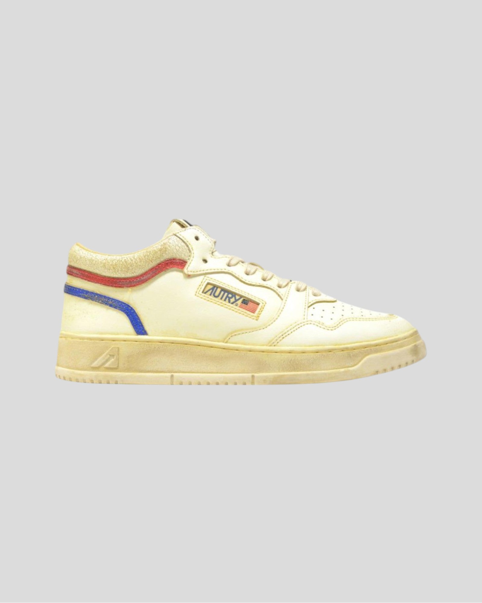 Autry || Super Vintage Mid Man - RN02 Marsh / Red Autry