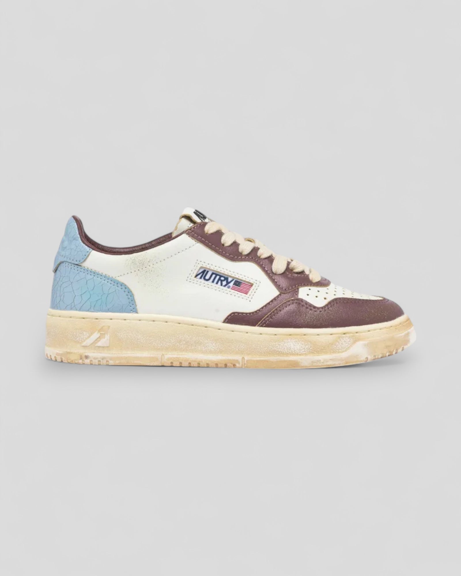 Autry || Medalist Super Vintage Wom - SV47 White/ Blue/Brown - W' Autry