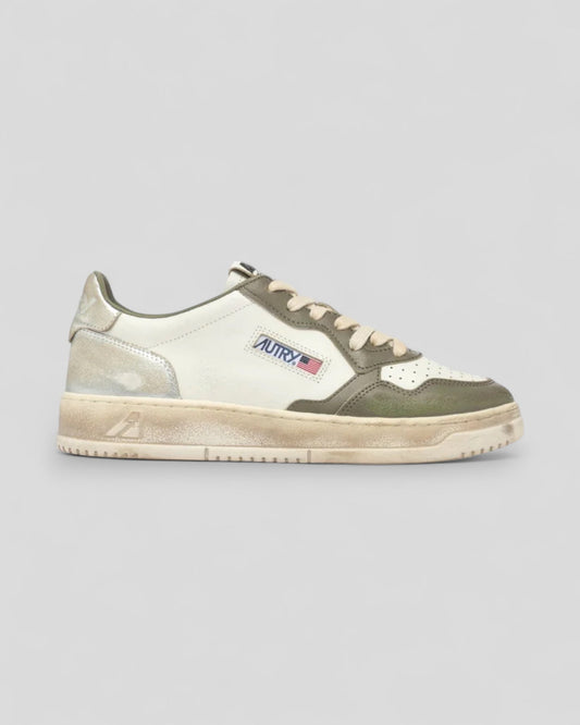 Autry || Medalist Super Vintage Wom - SV50 White/Green/Silver Autry