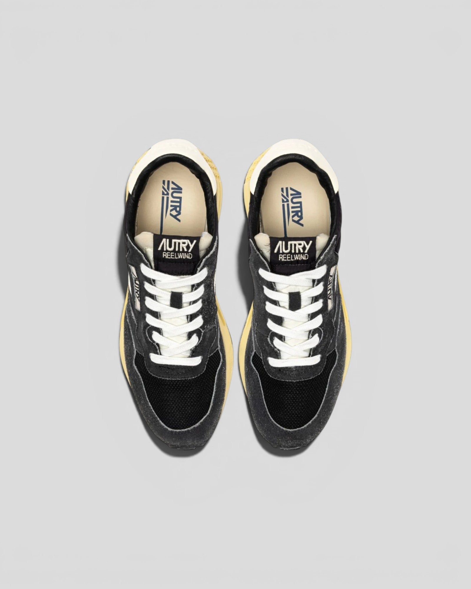 Autry || Reelwind Low M' GQ07 - Suede Sugar/ Nylon Black / Marsh Autry