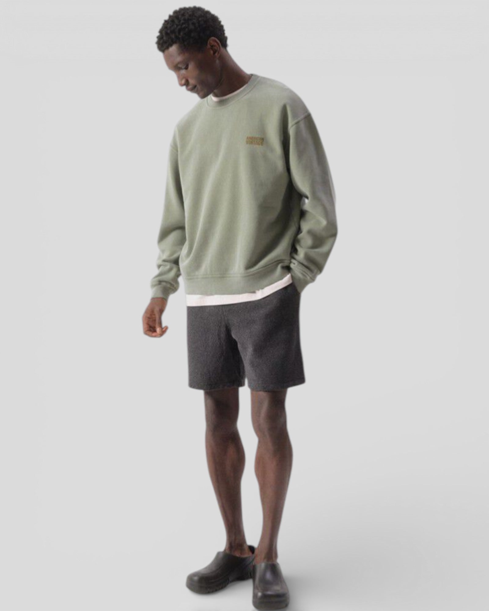 American Vintage || Bobypark Short - Anthracite American Vintage