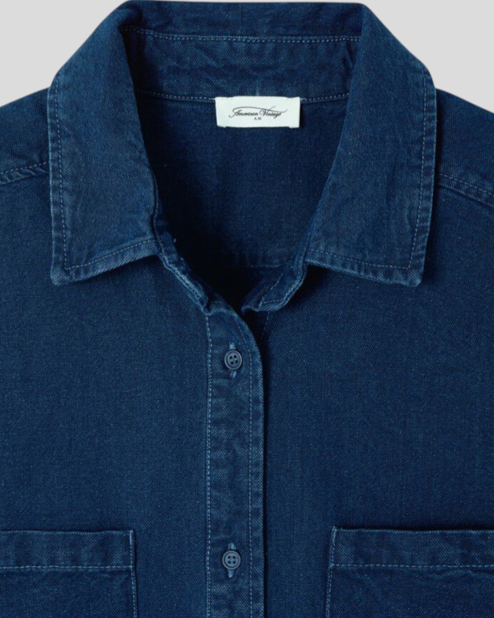 American Vintage || Comow Chemise - Bleu Brut American Vintage