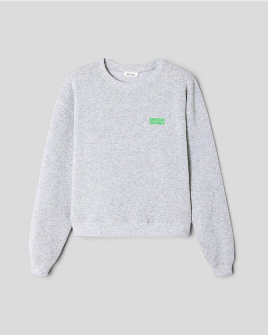 American Vintage || Evona Sweat - Gris Clair Chiné American Vintage