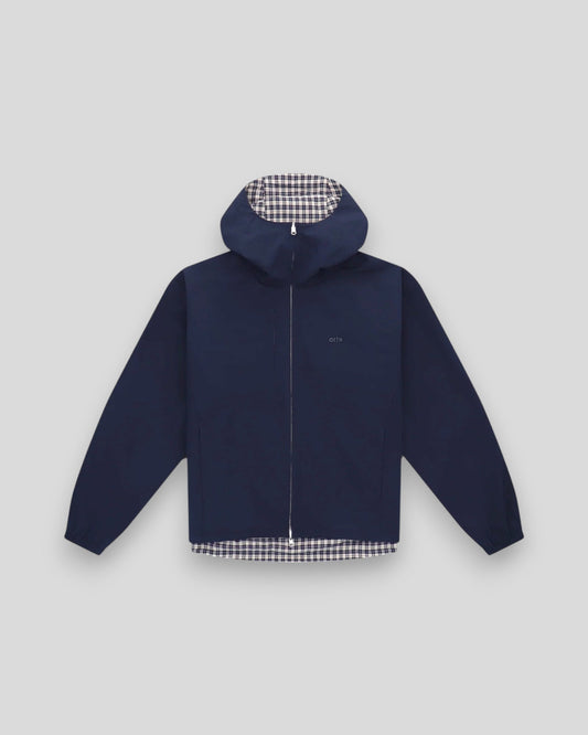 Arte || Réversible Plaid Technical Jacket - Navy/Plaid - M’ Arte