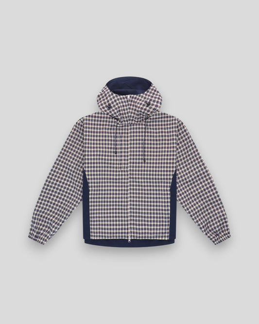 Arte || Réversible Plaid Technical Jacket - Navy/Plaid - M’ Arte