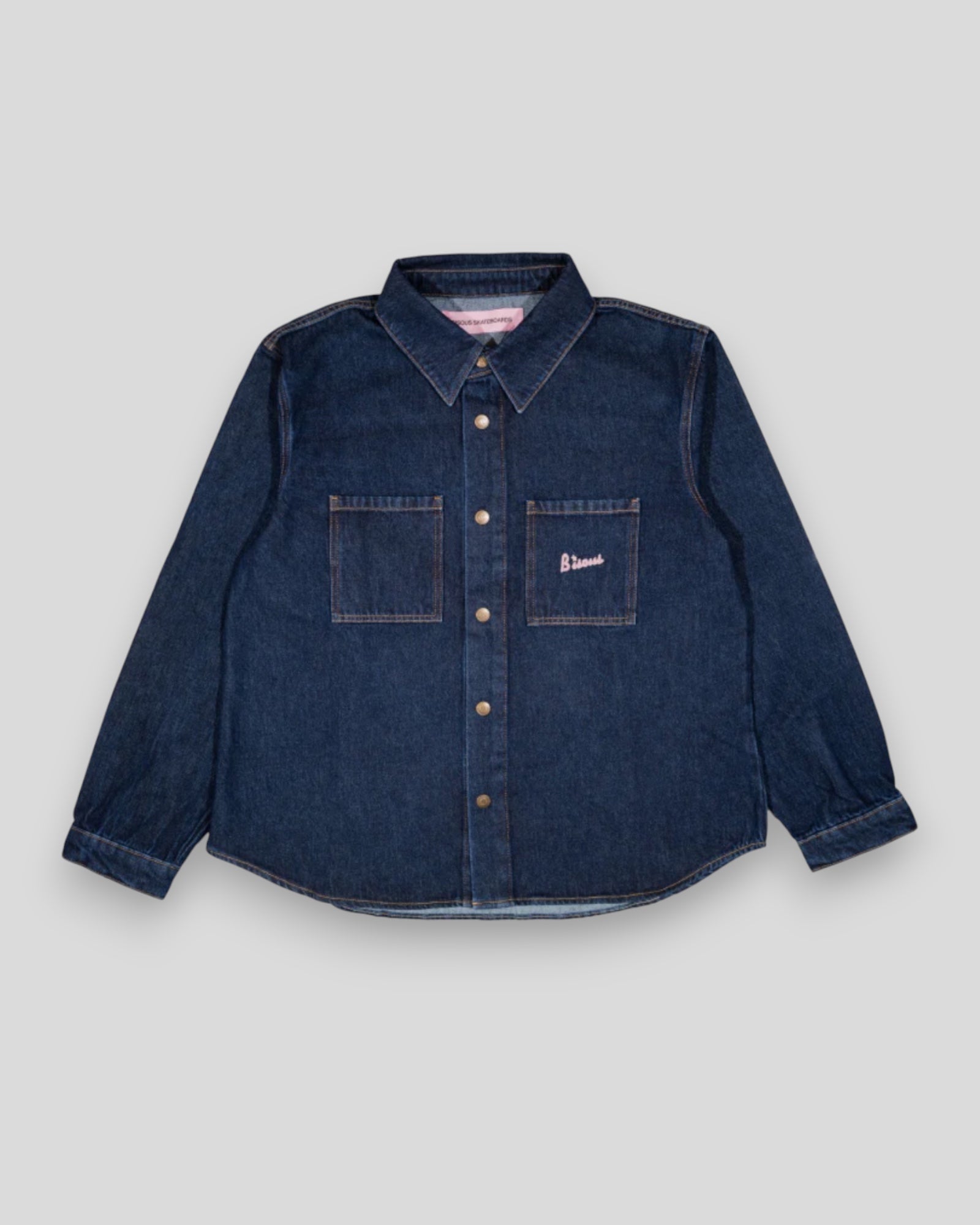 Bisous Bisous || Shirt Denim - Raw - "M"