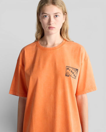 Bisous Skateboard || Flyer T-Shirt - Washed Orange Bisous Skateboards