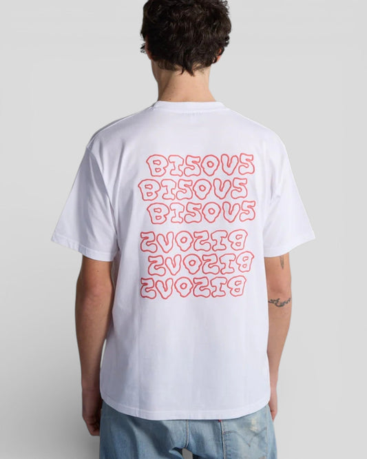 Bisous Skateboard || Slime T-Shirt - White Bisous Skateboards
