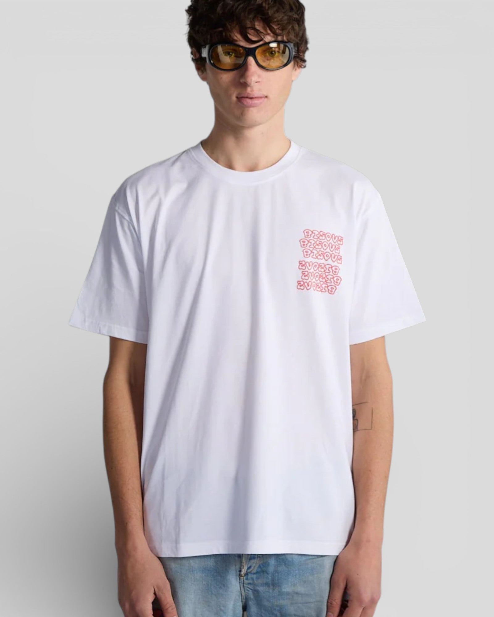 Bisous Skateboard || Slime T-Shirt - White Bisous Skateboards