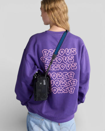 Bisous Skateboard || Slime Crewneck - Purple Bisous Skateboards