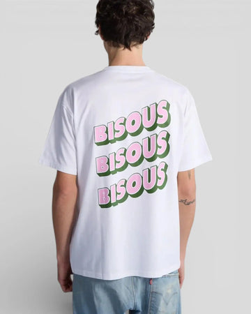 Bisous Skateboard || Sonics T-Shirt - White Bisous Skateboards