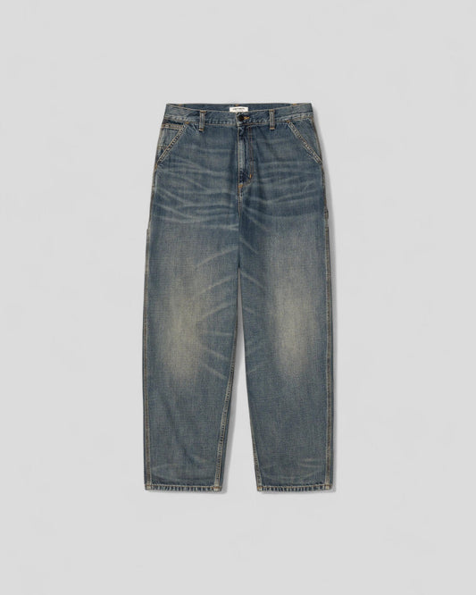 Carhartt || W' Brandon Single Knee Pant - Denim Blue Used Washed Carhartt