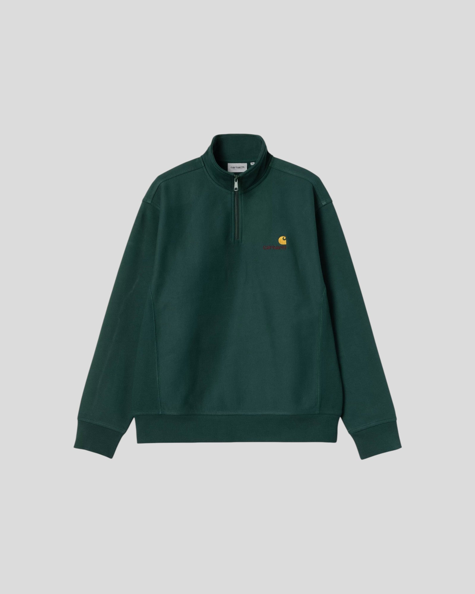 Carhartt || Half Zip American Script Sweat - Dark Fir - M’ Carhartt