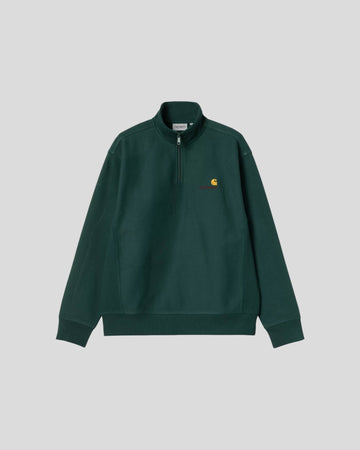 Carhartt || Half Zip American Script Sweat - Dark Fir - M’ Carhartt