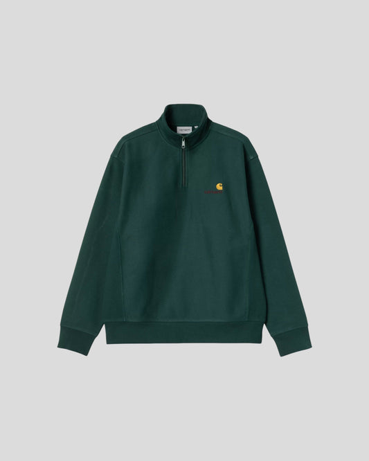 Carhartt || Half Zip American Script Sweat - Dark Fir - M’ Carhartt