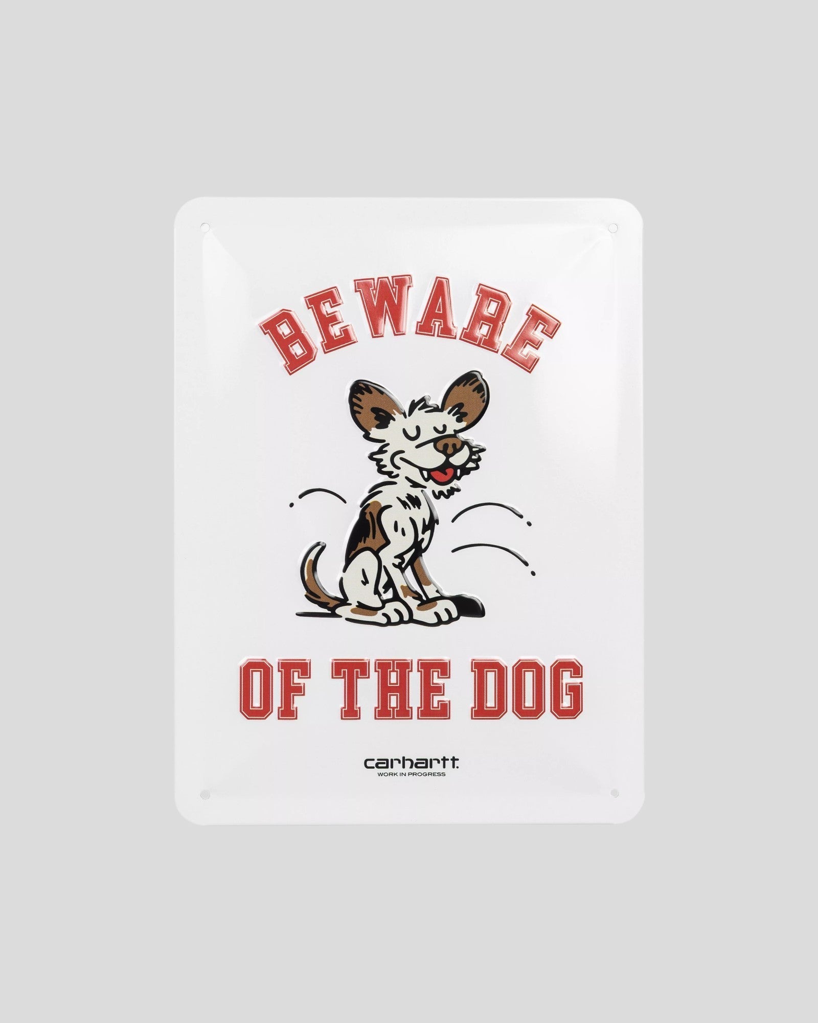 Carhartt || Wild Dog Beware Plate - White Carhartt