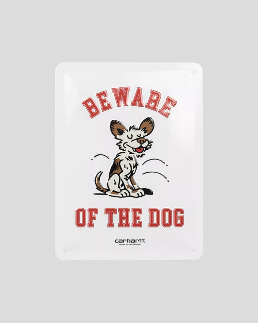 Carhartt || Wild Dog Beware Plate - White Carhartt