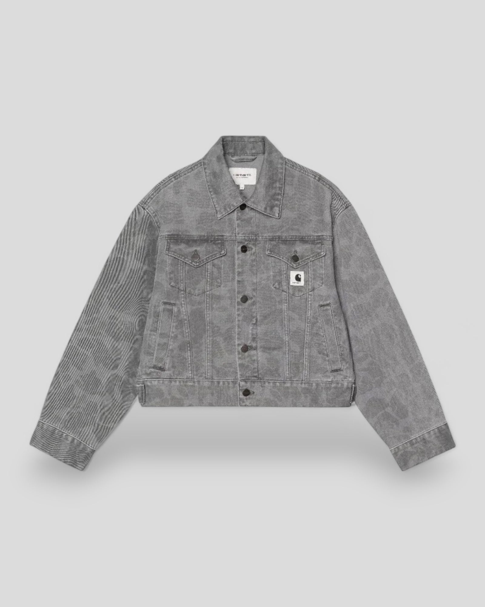 Carhartt || W' Duck Orell Jacket - Camo Duck/ Black Heavy Bleached Carhartt