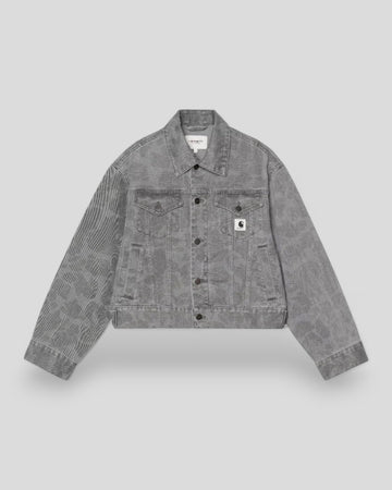 Carhartt || W' Duck Orell Jacket - Camo Duck/ Black Heavy Bleached Carhartt