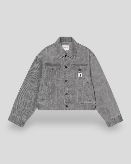 Carhartt || W' Duck Orell Jacket - Camo Duck/ Black Heavy Bleached Carhartt