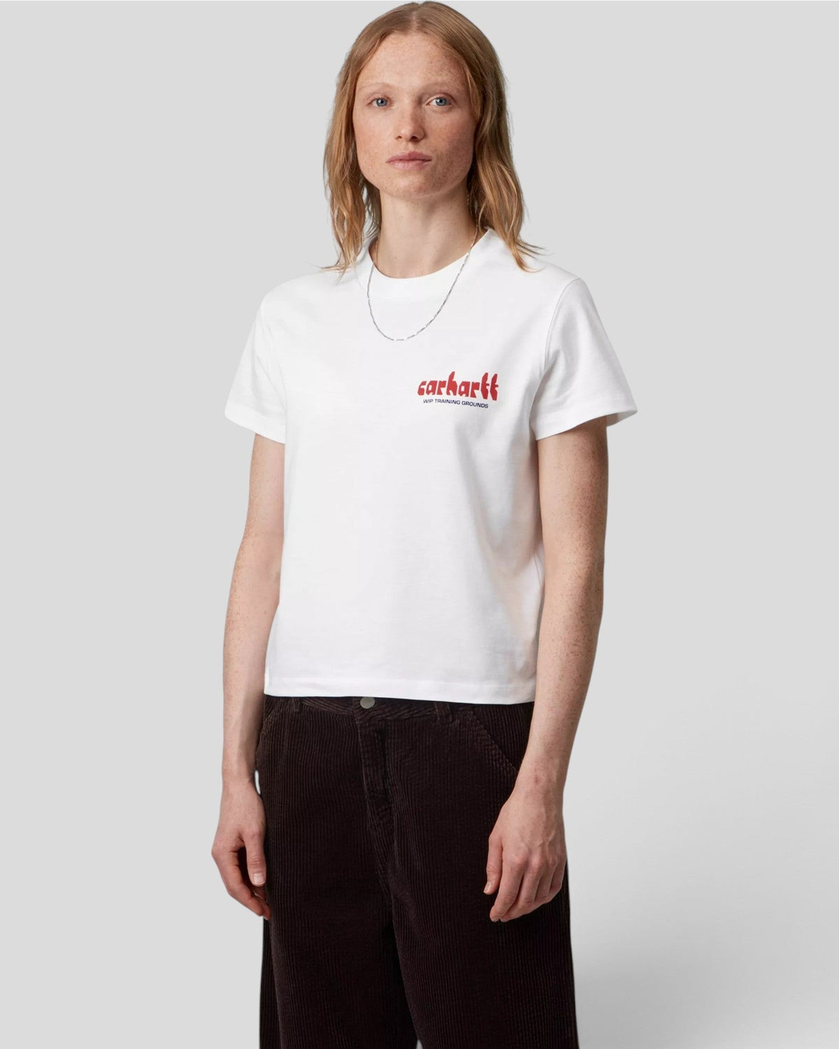 Carhartt || W' S/S Framework T-Shirt - White Carhartt