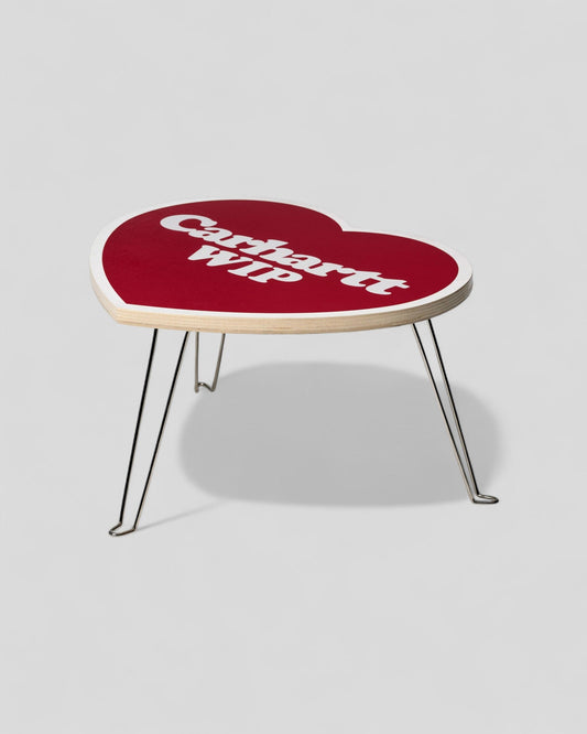 Carhartt || Heart Folding Table - Scarlet / White Carhartt