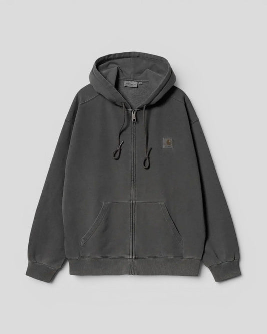 Carhartt || Hooded Nelson Jacket - Black Garment Dyed - M’ Carhartt