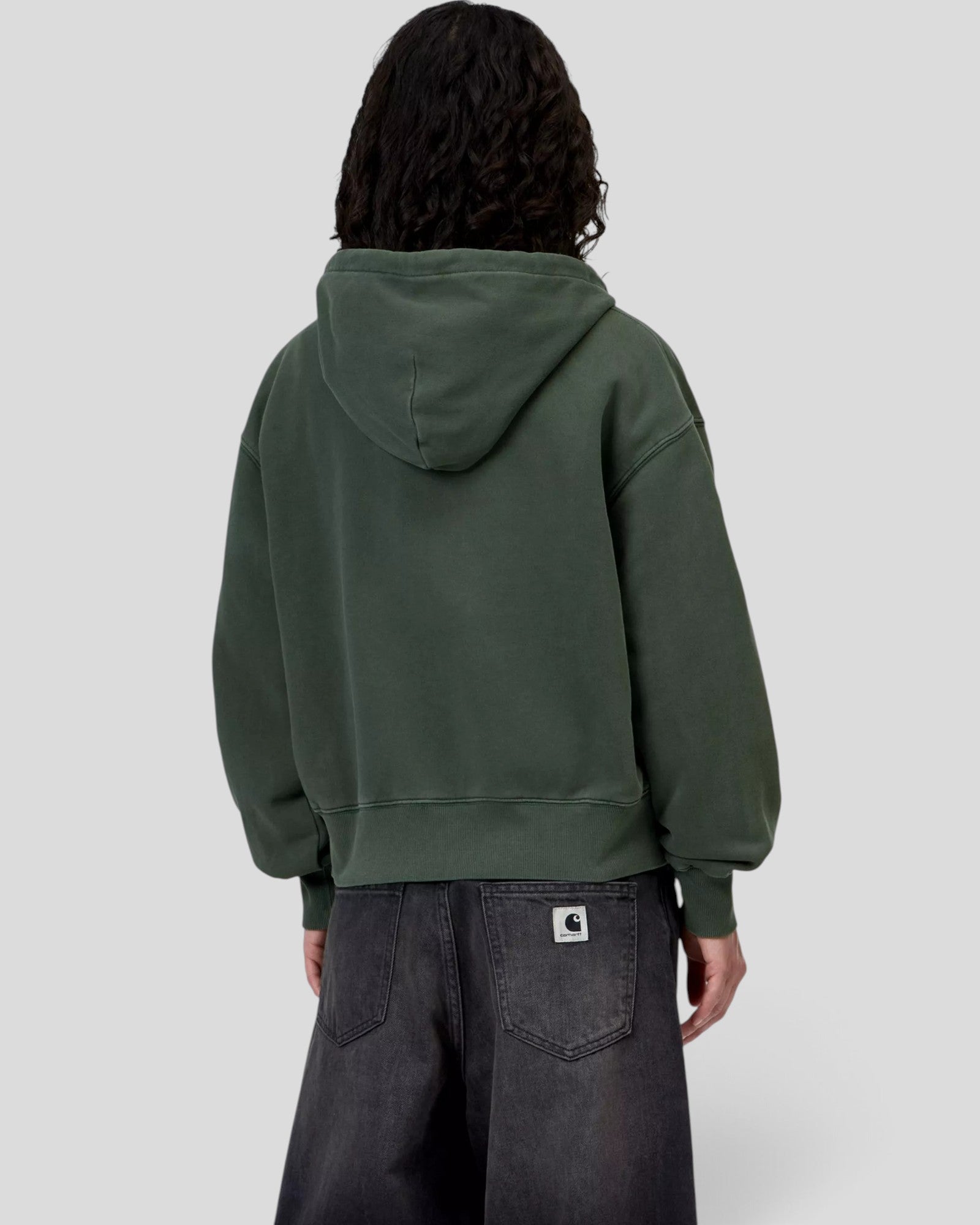 Carhartt || W' Hooded Nelson Jacket - Dark Scarab Garment Dyed Carhartt
