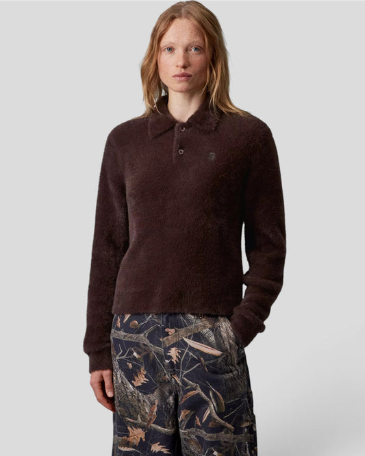 Carhartt || W' L/S Maine Polo Sweater - Palisander Carhartt